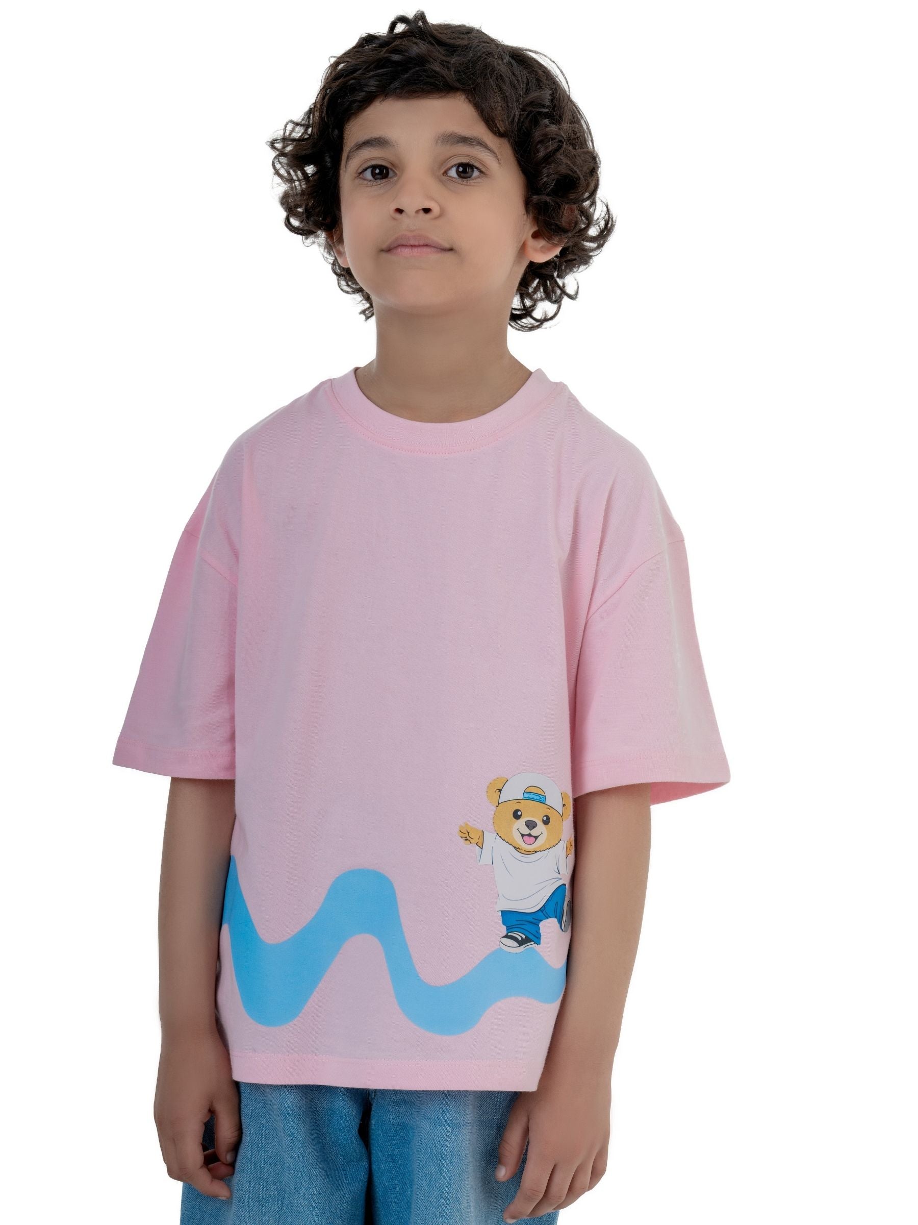 Unisex Oversized T-shirt "Happy Hop Bear"