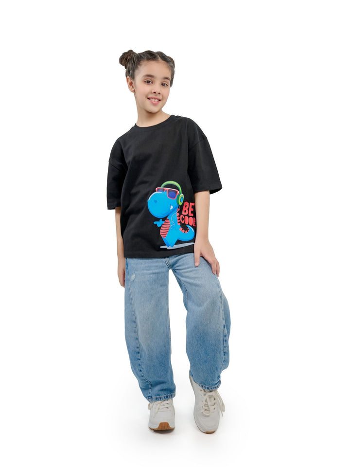 CuddleMinis Oversized Tee – “Cool Vibes Only”
