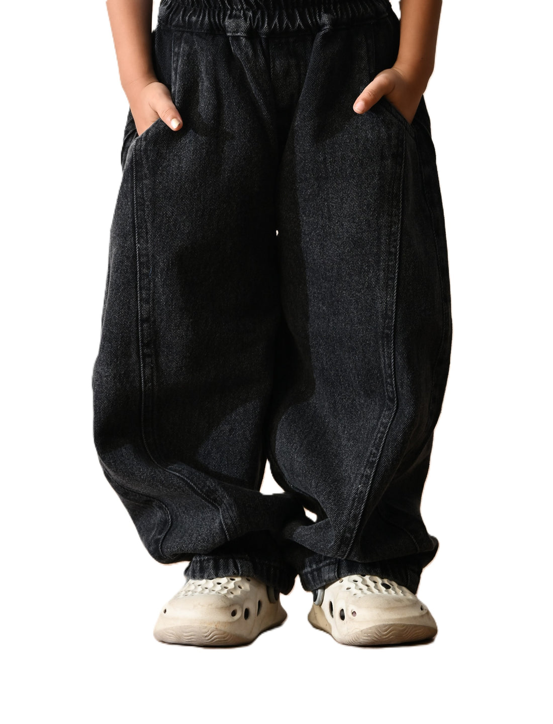 Unisex Baggy Denim – Volume Fit Black