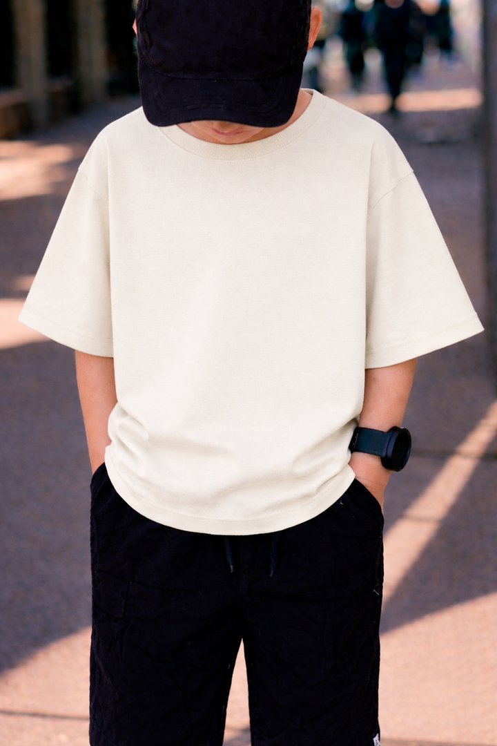 Unisex Oversized Solid T-shirt – White