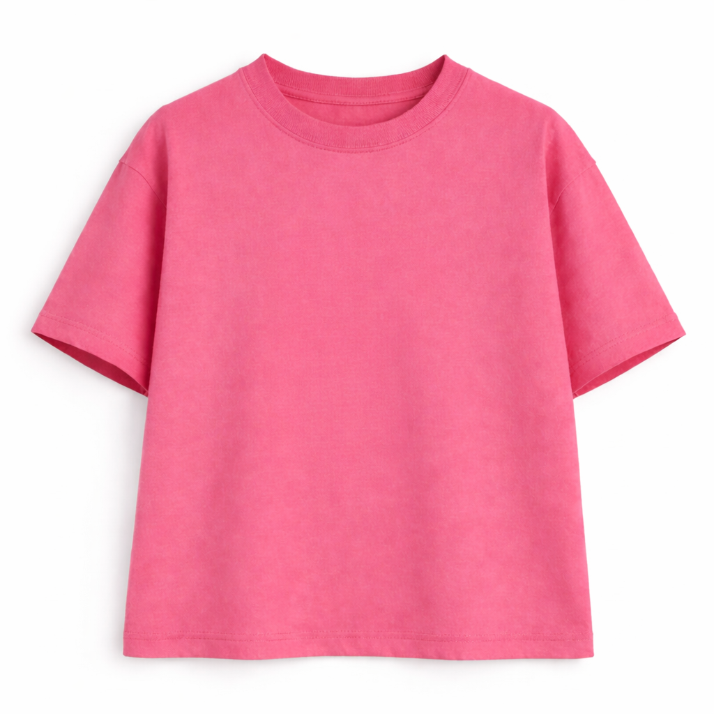 Unisex Oversized Solid T-shirt – Dust Pink